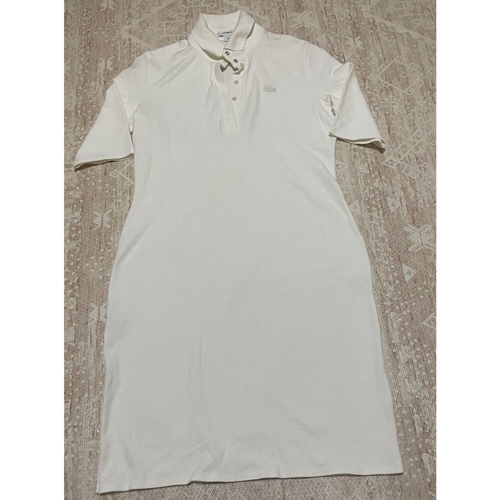 Lacoste White Tennis Polo Dress Size 42 US size Large